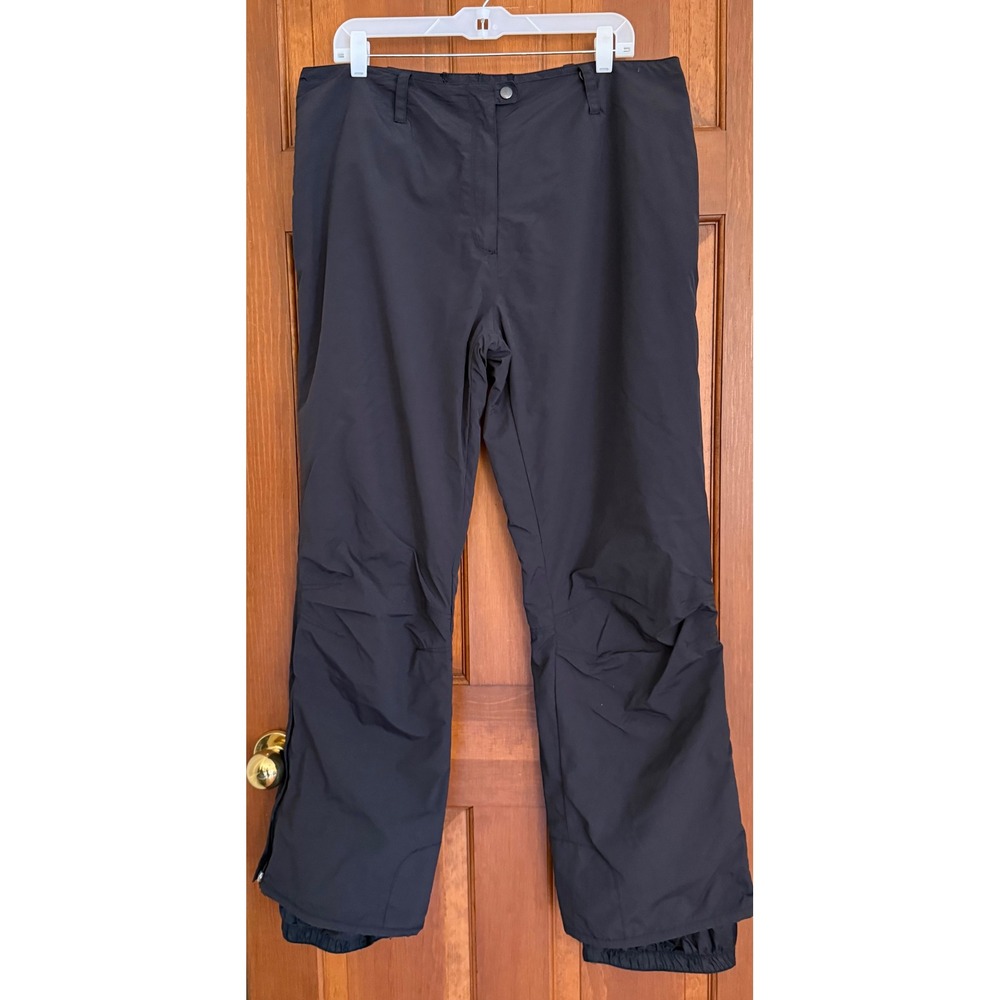 Obermeyer Freedom Ski‎ Pant Womens Size 14 Black Waterproof Winter Snowboard